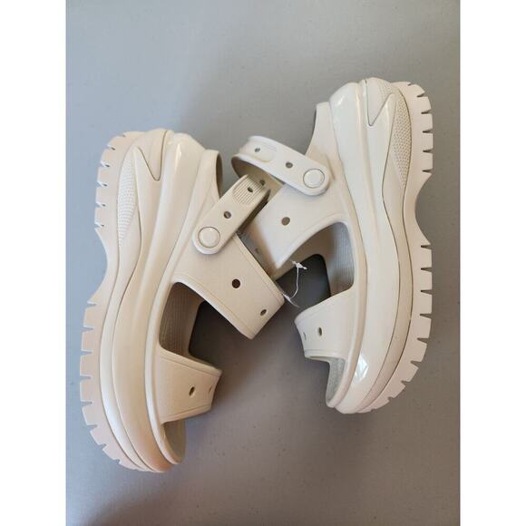 New Crocs Mega Crush Sandal Size M7/W9 Ivory Heavy Weight - Picture 5 of 11